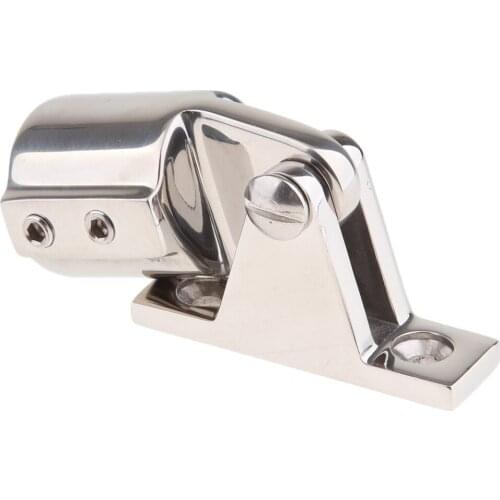 7/8 inch 22mm External Eye End Bimini Top Cap Tube & Deck Hinge Marine Grade - 316 Stainless Steel