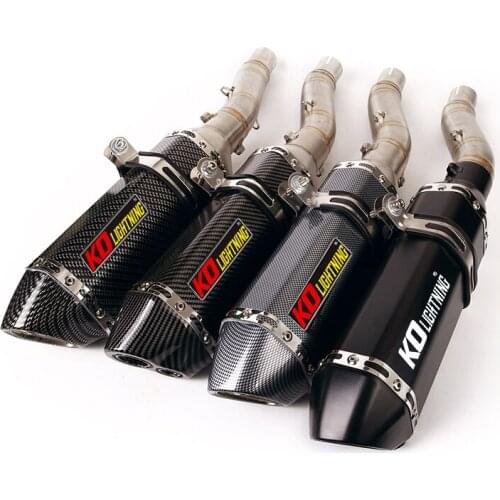 Slip-on Exhaust Set for Honda CB300R/F CBR300R Motorcycle Exhaust Pipe Mid Link Tube 51mm Muffler Removable Db Killer Escape