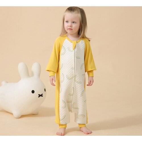 Baby Sleeping Bag Toddler Autumn Winter Thick Flannel Sleepsack Split Leg Infant Nest Children Spring Bed Sleepwear