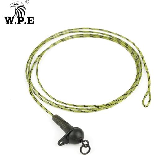 W.P.E 1pack/3pcs Carp Fishing Leader Line 35LB/45LB Braided Lead Core Hair Rig Chod Hybrid Lead ClipCarp Fish Line Fish Tackle
