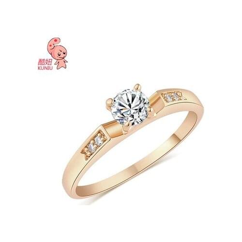 Kuniu round finger ring for women simple exquisite style anniversary engagement occasion brand fashion jewelry