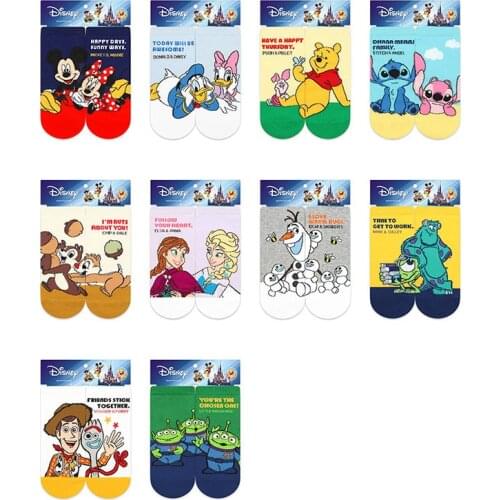 Disney 1 pair of Mickey Stitch Aberdeen theme socks socks cotton breathable comfortable socks cartoon new socks