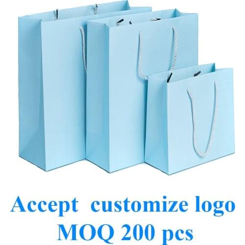 10 pcs multi-color paper bag with handles DIY Multifunction Festival gift bag wedding party gift kraft paper bags