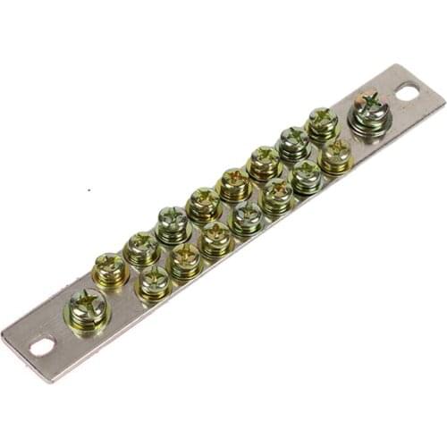 17 Holes Duel N Busbar Strip Ground Bar Copper Bar for Distribution Box 2.5*25