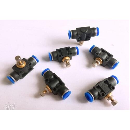 2pcs Pneumatic pipe joint pipeline throttle valve PA SA LSA4 LSA6 LSA8 LSA10 LSA12