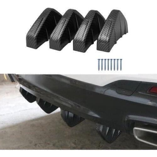4pc Universal Car rear bumper cast shark spoiler for UAZ 31512 3153 3159 3162 Simbir 469 Hunter Patriot