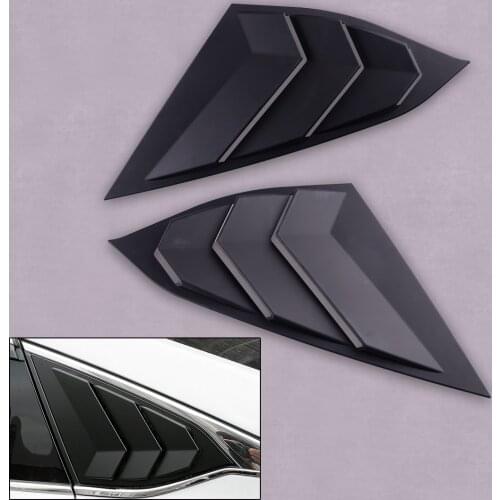 CITALL 1 Pair Car Side Air Vent Window Quarter Louver Cover Fit for Honda Accord 2018 2019 2020 Matt Black