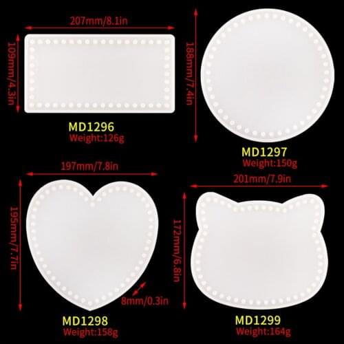 DM150 4PCS Epoxy Resin Handbag Mold Bag Silicone Mould For DIY Jewelry Making Craft Moule Silicon Resine Pigmento Resina