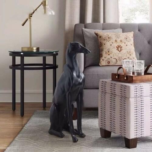 Sculpture dog sculpture animal sculture moderne statue decoration statue figure Welcome dog Floor ornaments living room Porch