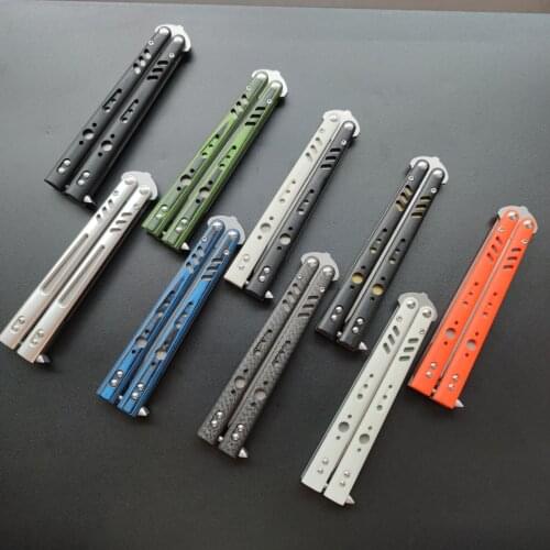 Hot Sale BALIPLUS BRS Replicant Butterfly Knife Trainer D2 Blade Carbon Fiber/aluminum/G10 CNC Hunting EDC Knife Flipper