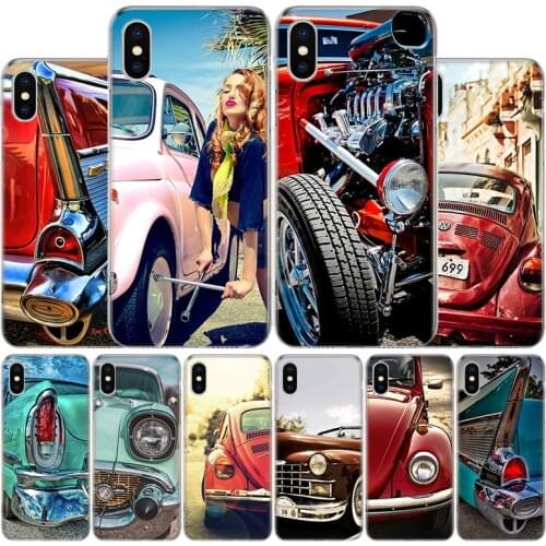 Classic Vintage Old Retro Car Cover Phone Case For Apple iphone 11 12 Pro XR X XS Max 7 8 6 6S Plus + 7G 6G 5 SE 2020 Coque Popu