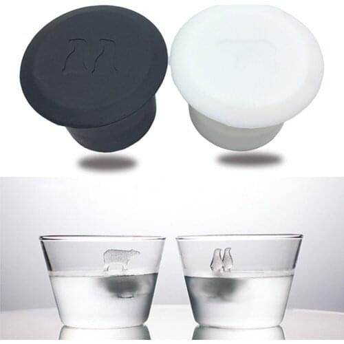 2pc Silicone Ice Cube Mold Penguin Polar Bear Popsicle Molds Silicone Ice Cube Tray Ice Cube Maker Ice Trays Kichen Accessories