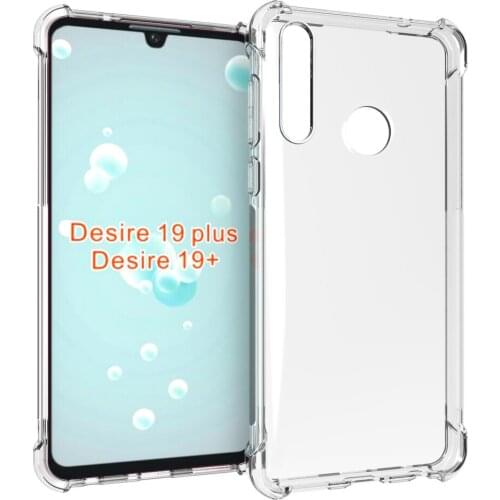 Crystal Clear Anti-slip Anti-Scratch Shockproof Durable Flexible TPU soft Case Cover for HTC Desire 19 Plus