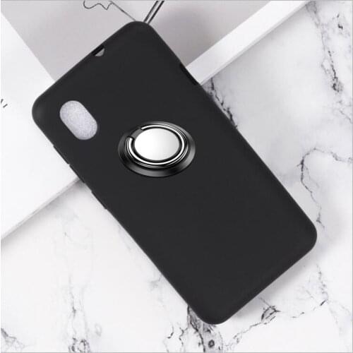 Tpu Soft Case For Zte Blade A3 A5 A7 2019 L8 A7S 20 Smart V7 V8 V9 V10 Vita Lite Mini Back Ring Metal Car Magnetic Holder Cover