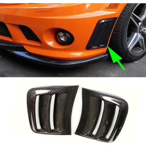 Carbon Fiber Front Bumper Side Air Fenders Vents Panels Trims Cover for Benz C-class W204 C63 AMG 2008 - 2011 Car-Styling