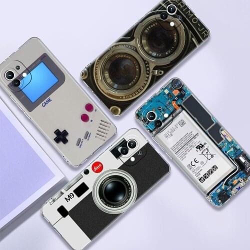 Clear Cover For Xiaomi Redmi Note 10 9 Pro 9S 7 9C 8 2021 8T 9A 7A 6A Shockproof Soft Silicone Phone Case Retro Game Camera Fall