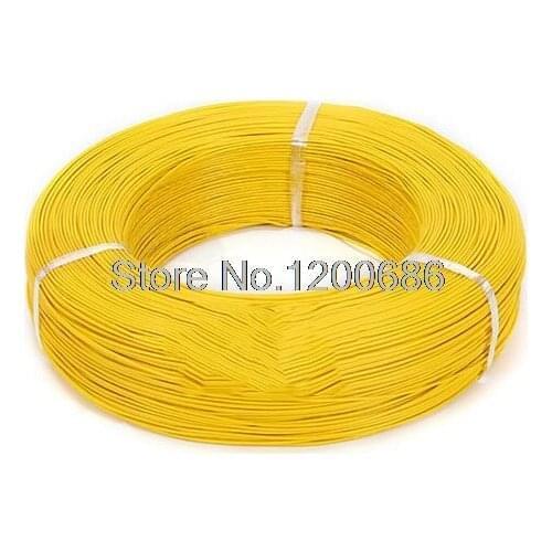 UL 1007 24AWG YELLOW 10 metres 24AWG UL1007 Flexible Electronic Wire 24 awg 1.4mm PVC Electronic Wire DIY Repair Cable Connect