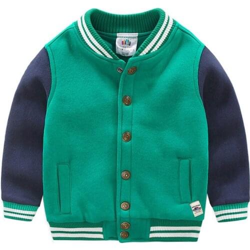 Baby Outerwear 2019 Autumn Winter 2-10 12 Years Male ChildrenS Child Clothing Boys Fleece Thick Warm Long Sleeve Sports Jacket