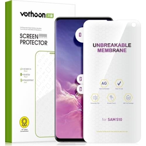 Vothoon HD Screen Protector For Samsung Galaxy S20 Ultra S20+ S10 Plus S10e Full Coverage Screen Protective Film