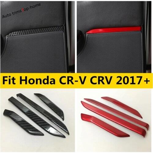Yimaautotrims Colorful Interior Fit For Honda CR-V CRV 2017 2018 2019 2020 Door Stereo Speaker Loudspeaker Strip Cover Trim