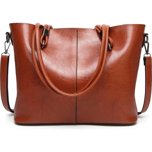 New Type Womens Bags Simple and Large Capacity PU Bag Single Shoulder Crossbody handbag