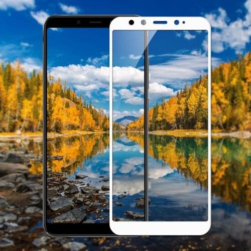 2PCS Full Gule Cover Glass for Xiaomi Mi A2 / 6X Screen Protector Tempered Glass Protective Film Glass