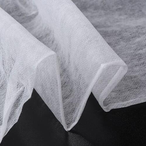 5.4yards White Fabric Interlining Non-Woven Fusible Interlining 100cm Width For DIY Cloth Dolls Material Sewing Accessoreies