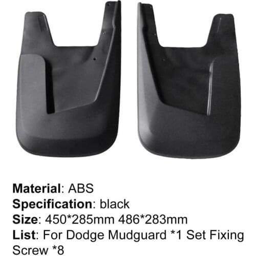 80%HOT 4Pcs/Set Mudguards Durable Easy Installation Black Splash Guards Fenders for Dodge-Ram 2500/3500 2019-2020
