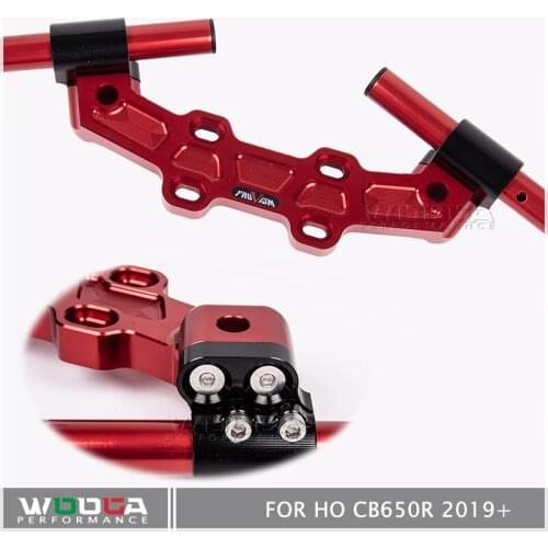 Motorcycle Aluminum Adjustable lower Clip-On Adapter Plate Handlebar Set For Honda CB650R 2019 2020 2021 CB650R Accessories