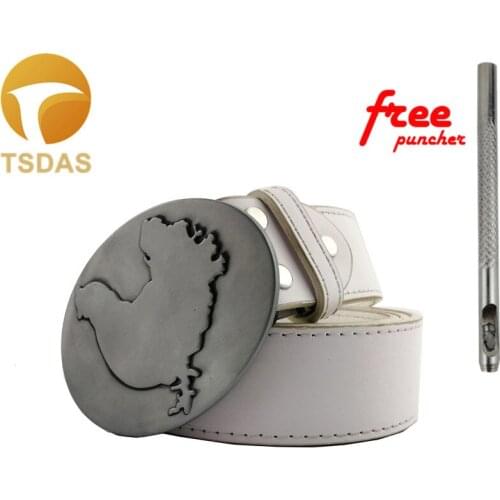 Whole Silver Chicken Belt Buckle Suit for 4cm Width Belt 90*66mm Animal Series Oval Belt Buckle