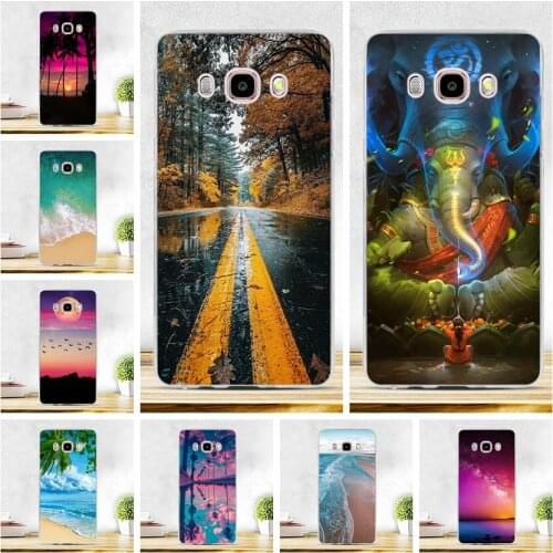 Case For Samsung Galaxy J7 2016 J710 SM-J710f Case 3D Relief Print Soft Silicon Back Cover For Samsung J710 SM-J710f Phone Cases