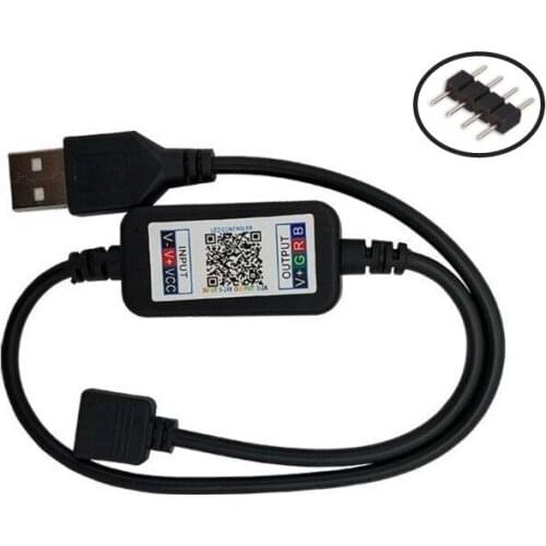 DC5V -24V mini LED RGB USB bluetooth controller Wireless APP Bluetooth 4.0 Control for 4 Pin 5050 3528 music strip light