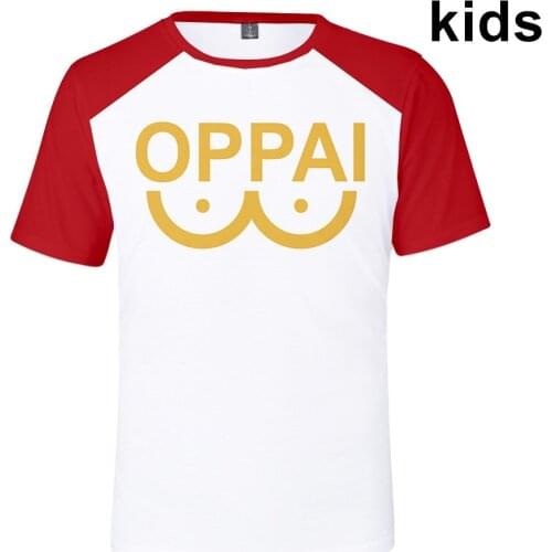 3 To 14 Years kids T Shirt Anime One Punch Man Saitama Oppai 3d T-shirt Boys Girls Fashion Harajuku T Shirts Children Clothes