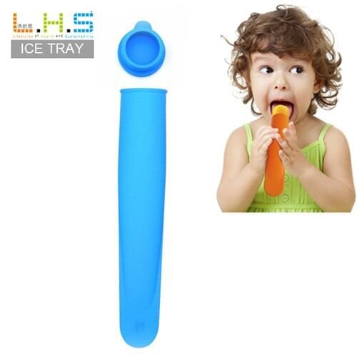 HS010 Candy color food-grade silicone DIY summer ice, holding Popsicle mold ice mold ice cream sticks 22*5.8*3.3cm