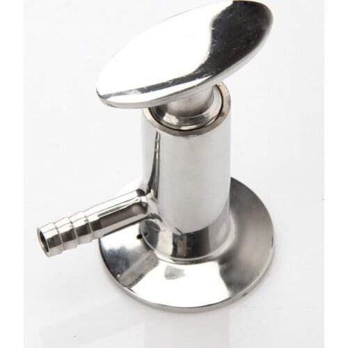 Sanitary Sample Valve 1.5" Tri Clamp Ferrule OD 50.5MM with Elliptic Handle Stainless Steel SS304/SS316 Clamp Sample Valve