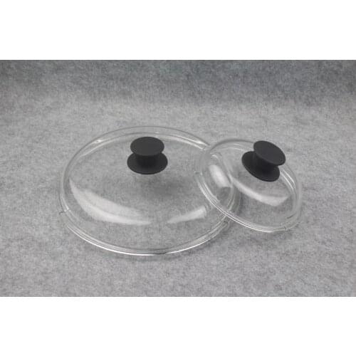 High borosilicate transparent glass pot lid high strength and temperature cooking lid milk pot wok pan cover splash oil 16-30cm