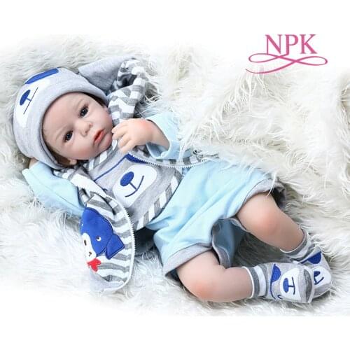 50CM bebe lifelike doll reborn baby boy doll realistic silicone soft touch adorable real newborn baby size cuddly baby weighte
