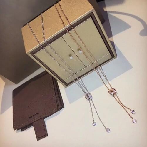 Fashion S925 sterling silver Ladies Hot Brand CZ zircon meteor Top Quality For Women Shape Party High-end Necklace Jewelry