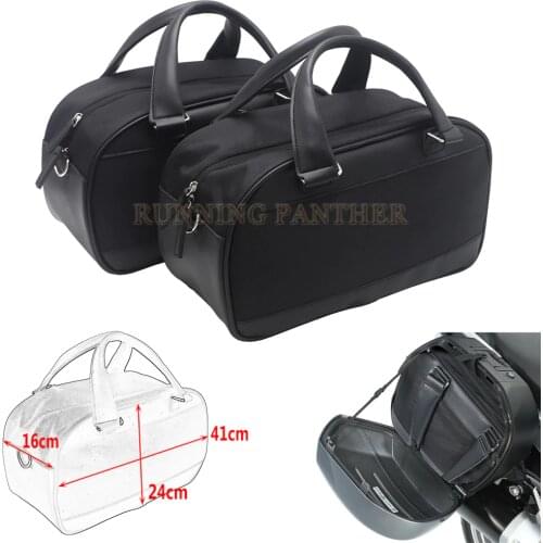 Motorcycle Saddle Bag For Honda Gold Wing GL1800 F6B GL1800 2018 2019 2020 Universal Saddle Bag Luggage Bag Saddle Bush