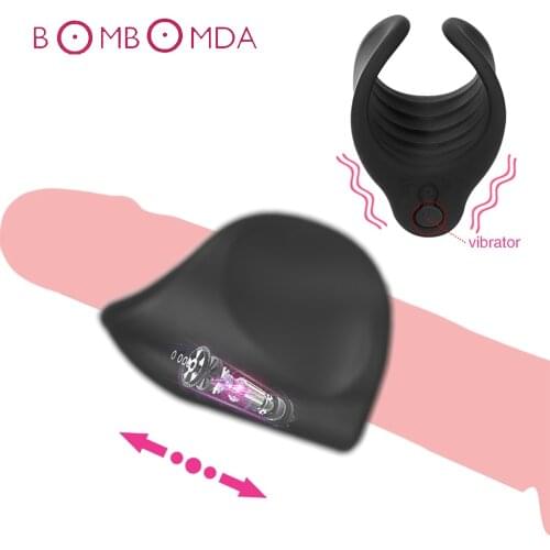 Men Vibrator Penis Trainer Massager Male Masturbator Delay Training Glans Vibrator 10 Speed Sex Machine Adult Sex Toys for Men