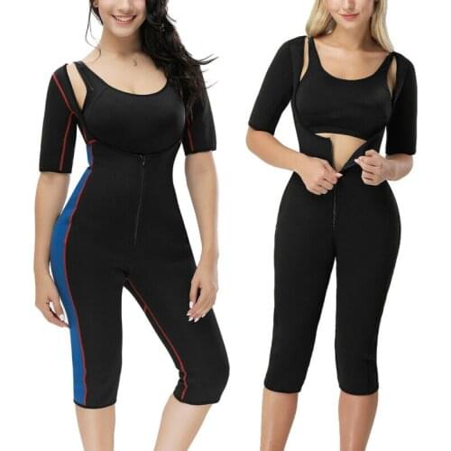 New Women Sweat Full Neoprene Bodysuit Shaper Compression Sauna Suit Sweat