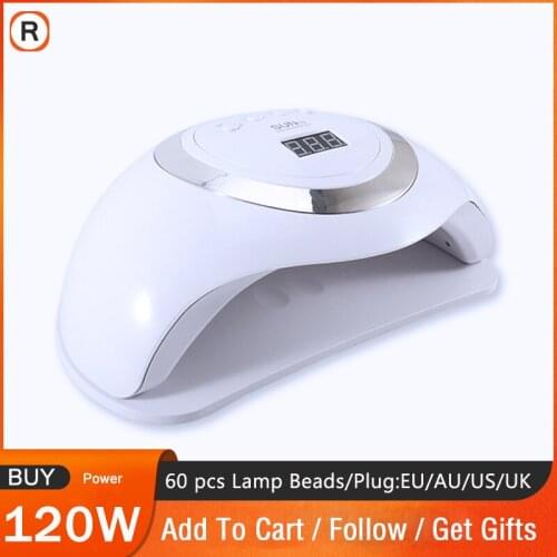 Professional 120/48W UV LED Lamp Nail Dryer For All Gel Polish Varnish Manicure Machine Nail Art Tools Drying UV Gel Nail Lamp