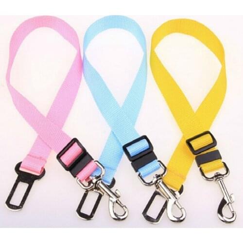 Adjustable Car Dog Car Safety Belt Nylon Pets Puppy Seat Lead Leash Harness Vehicle Seatbelt