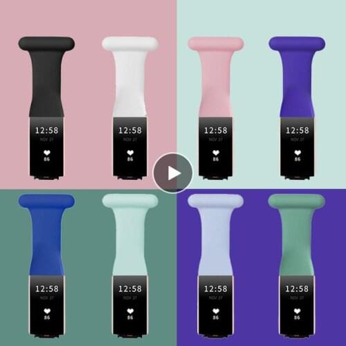 Bracelet Pin For Fitbit Charge 3 Band Replacement Watchband Smartwatch Silicone Strap For Fit Bit Charge 4 3 For Nurse Doctor