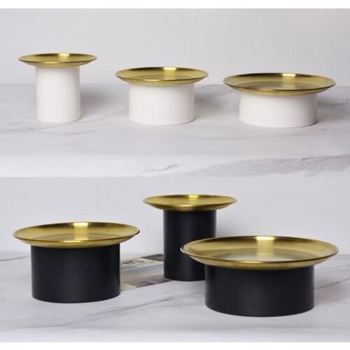 Nordic Storage Box Aluminum Alloy Lidded Aromatherapy Lipstick Jewelry Plate Bathroom Countertop Decoration Gift