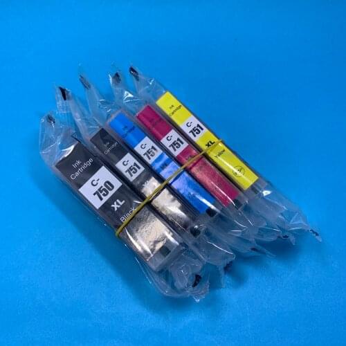 YOTAT 5pcs Compatible ink cartridge PGI-750 CLI-751 for Canon PIXMA IP7270 MG6370 MG5470 MX727 MX927 MG7170 MG5570 MG6470 MG7570
