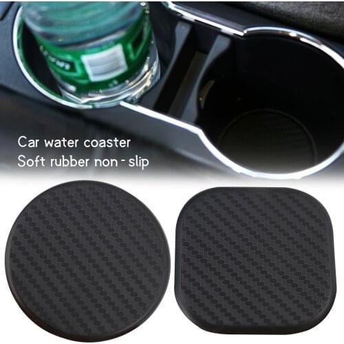 Universal Car Cup Holder Car Coasters Anti-slip Mat Car Styling Silicone Heat Insulation Pad PVC Soft Rubber Coaster