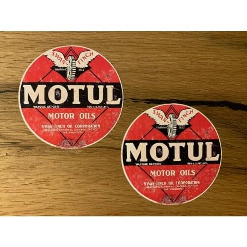 MOTUL Aufkleber Vintage oil Sticker Gasoline Oldtimer Hot Rod Oldschool V8 848