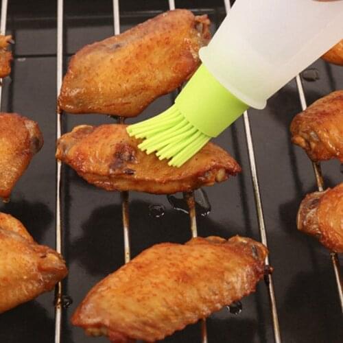High Temperature Resistant Silicone Bottle Brush Barbecue Brush Oil Brush Household Baking Oil Brush Pancake Brush Oil Tool