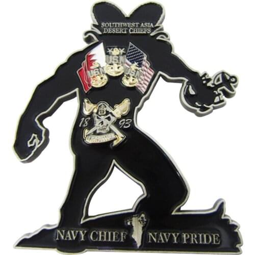 High quality custom souvenir antique coin black nickel metal challenge coin